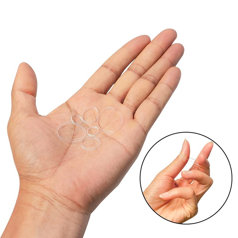 Minihope Mini Rubber Bands Soft Elastic Bands Clear Polyband Elastics