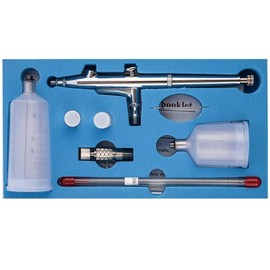 CYBERNOVA Double-Action Trigger Air-Paint Control Large Capacity Cup Airbrush