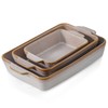 HVH 9x13 Baking Dish Set, Large Casserole Dishes for Oven,