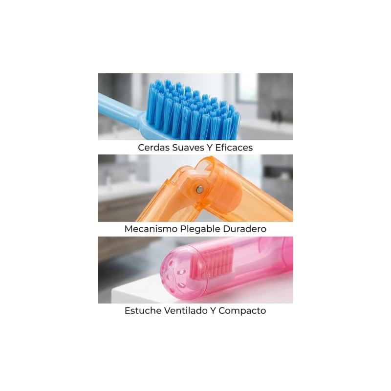Cepillos Dientes Portátiles Cepillo Viaje Uso Oficina Escuela Vacaciones Familiares