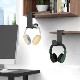 Xiaozuoyue Soporte para Audífonos, Soporte para Colgar Auriculares, Porta Audifonos Escritorio,Ajustable Auriculares Debajo del Computadora