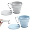 Renjzle Folding Cup, Set of 2, With Lid, 6.1 fl