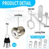 16 mm Secure Mailbox Lock, Wear-Resistant Lever Lock, Furniture Lock,