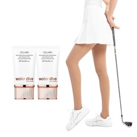 Cellabo Skin Care Sun Cream Season 3 60g x2 + UV Protection Golf Stockings Coffee Color / 셀라보 스킨케어 선크림 시즌3 60g x2 + 자외선차단 골프스타킹 커피색
