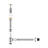 Heixutas Brass P Trap with Bathroom Sink Stopper : 1-1/4