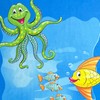 ESPiCO Beach Towel Bath Towel Underwater Sea Fish Octopus Shell