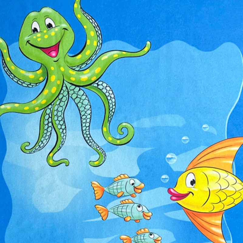 ESPiCO Beach Towel Bath Towel Underwater Sea Fish Octopus Shell