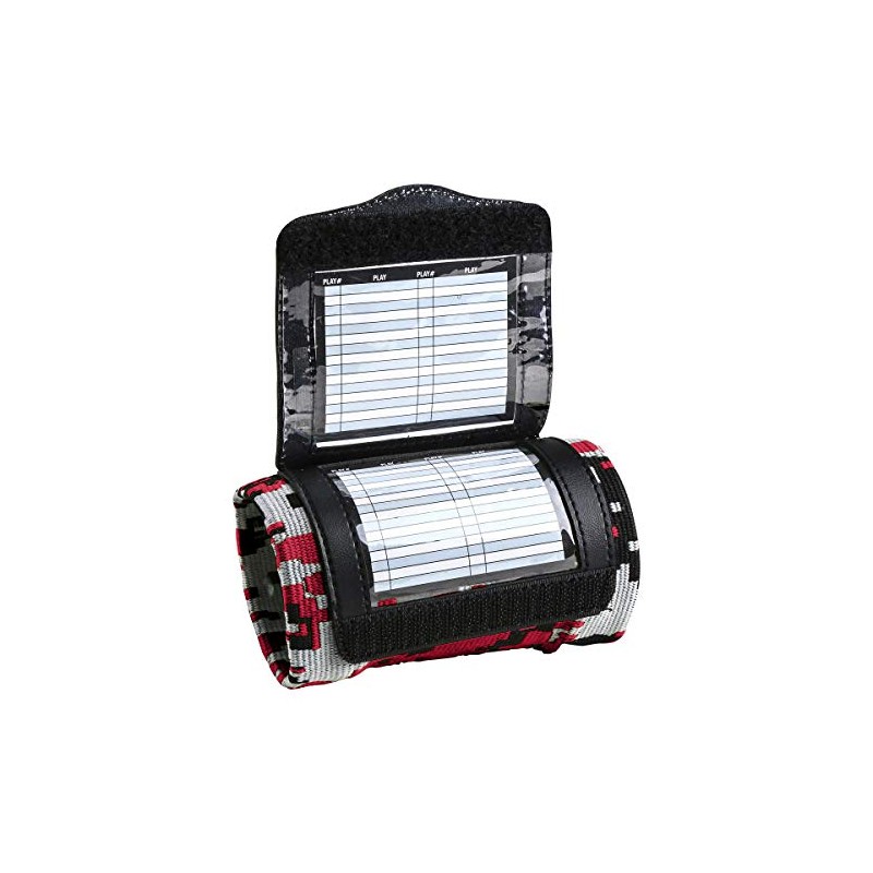 CHAMPRO Triple Wristband Playbook, Pee Wee, Camo Scarlet (AF50PWCSC)