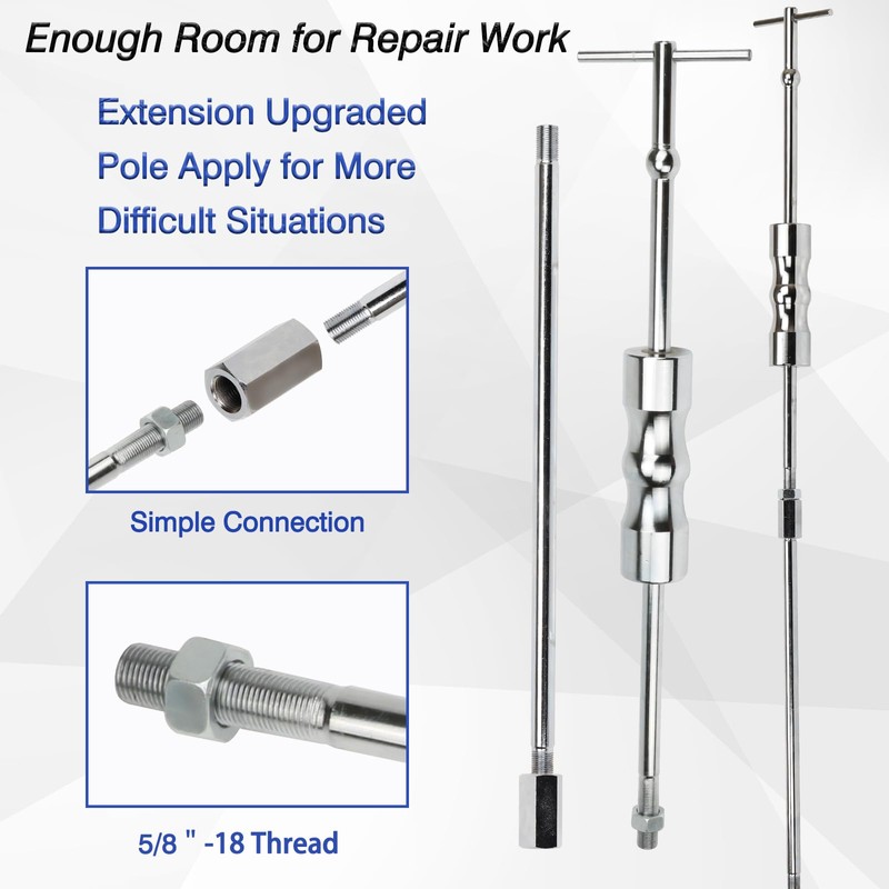 ReluxGo Inner CV Axle Puller Tool Set with 5/8"-18 Slide