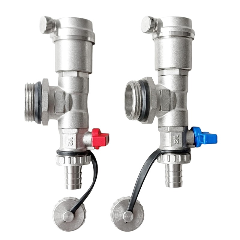 Quick Bleeder Set 1 Inch for Heating Circuit Distributor, Bleed
