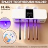 LXIANGN 3 in 1 Toothbrush Cleaner Holders for Bathrooms,Wall Mounted