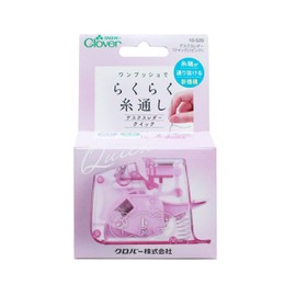 Clover CL10-520 Clover Desk Threader [Quick] Needles 0.02 - 0.35 inches (0.46 - 0.89 mm), Pink