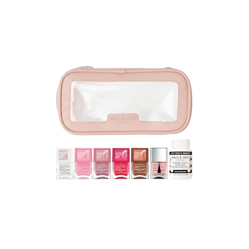 Nails.INC Gel Effect Plump & Glow 8-Pc Peptide Nail Polish