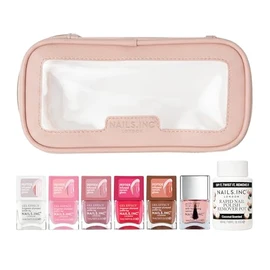 Nails.INC Gel Effect Plump & Glow 8-Pc Peptide Nail Polish Set | Versatile cosmetic bundle offers smooth chip-resistant coverage, fast drying time & multiple trendy shades for daily wear