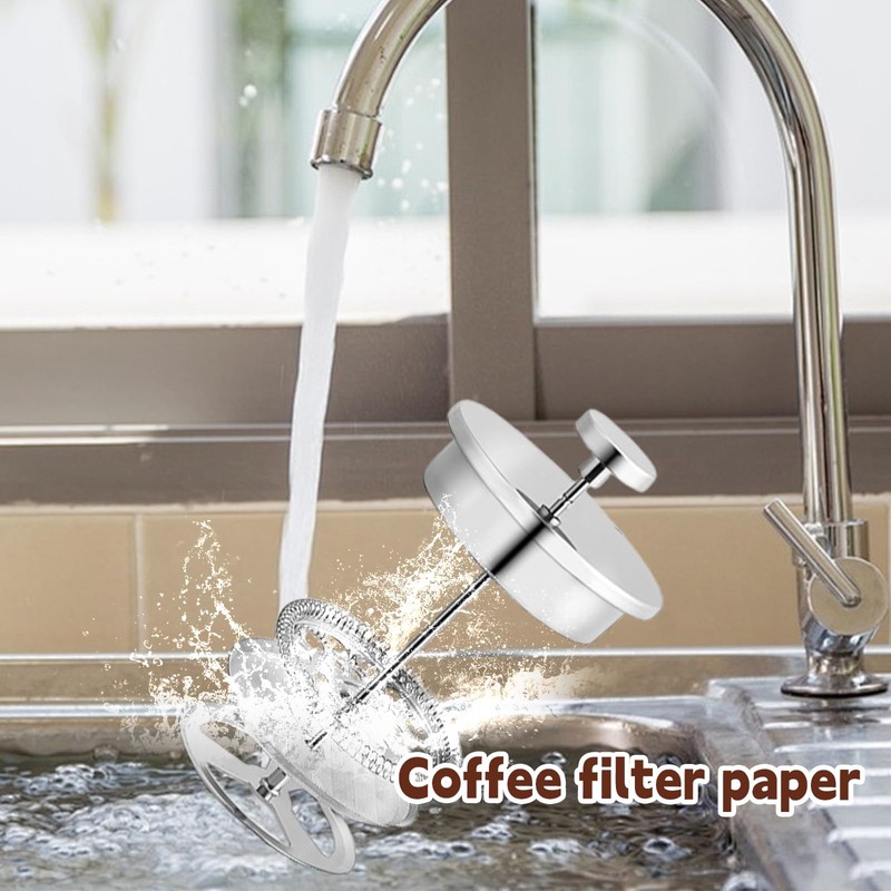 Pack of 8 Coffee Press Filter, French Coffee Machines Replacement
