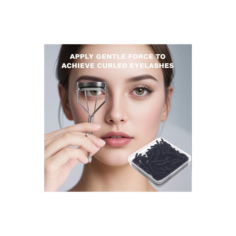 80Pack Fit for Shiseido Eyelash Curler Refill Pads,High Elasticity Silicone