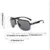 Generic Men's sunglasses premium polarised vintage sunglasses Black