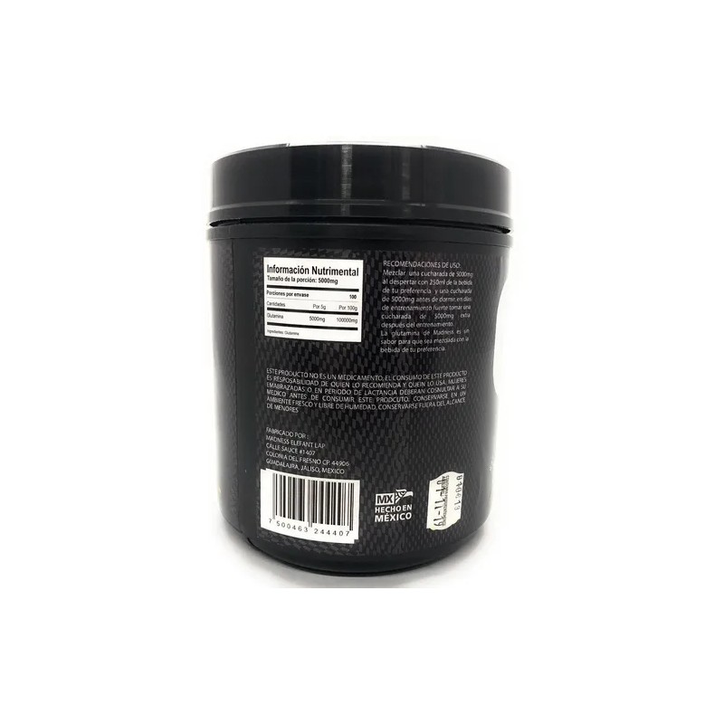 Madness Lab Glutamina 500 Gr Polvo X 2 Botes