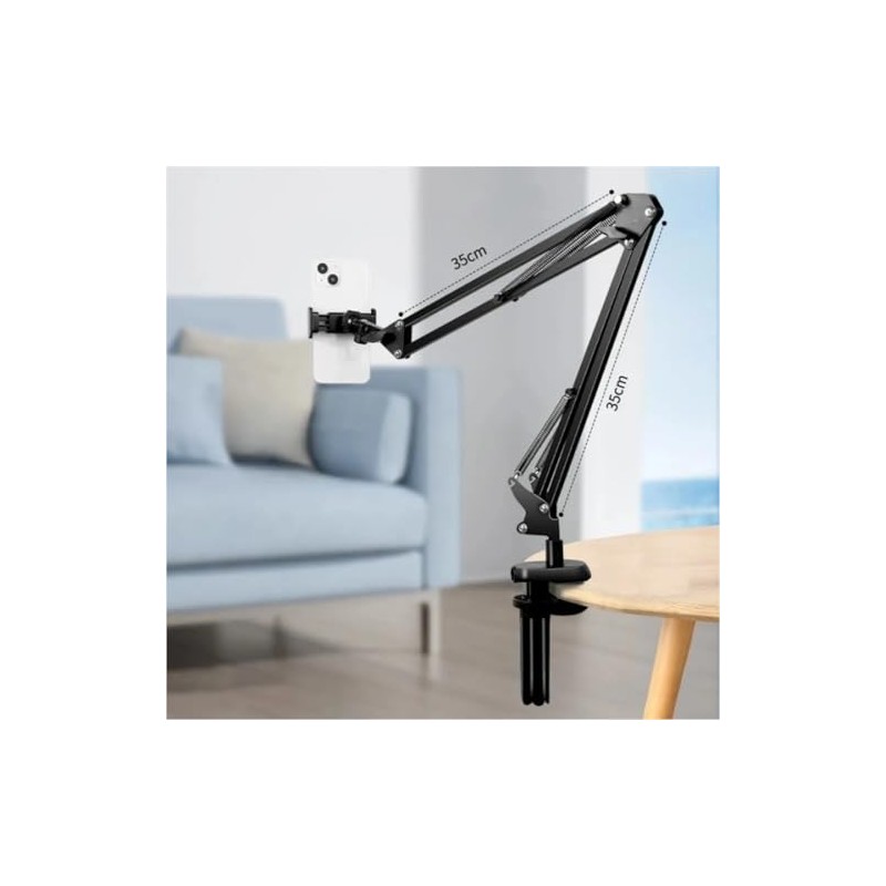Soporte Celular y Tablet con Brazo Flexible Ajustable con Clip