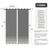 BONZER Wide Waterproof Outdoor Curtains for Patio Heavy Privacy Light