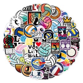 50 Stickers Volleyball Waterproof Waterproof Stickers Assorted Cars 0963