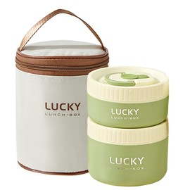 YBOBK HOME Ceramics Food Storage with Bag&Lid Leakproof Lunch Box Portable lunch Container Stackable Bento Box for Office Work Microwave Safe &Dishwasher Safe