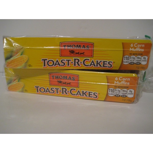 Thomas' Toast-r-cakes Corn Muffins, (2)- Packages of 6ct.