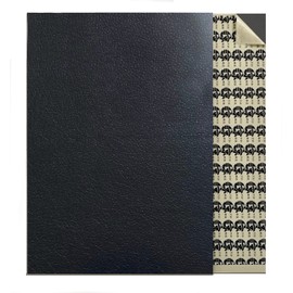 [Kyoto Ryoya] Leather Sticker Sheet Black [A5 Size for Leather Craft / Package No Crease Type] Sheep Leather Natural Leather Chrome Tanned [Thickness 0.7 mm - 1.0 mm]