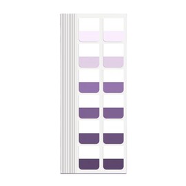 Gradient Sticky Notes and Tabs - Transparent, Writable Annotation for Book Reading, File Classification - Page Markers, Labels, Index Flags (Gradient Purple M)