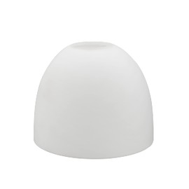 Aspen Creative 23617, Frosted Opal Glass Shade White Inside, 5-1/8"Dia x 4"H/Center Hole:42mm, 5-1/8"Dia x 4-1/8"H/Fitter 1-5/8"