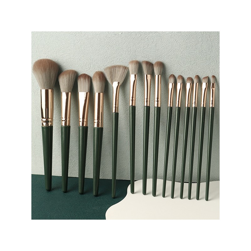 Onchannel Makeup Brush 14-Piece Pouch Set Foundation Concealer Blush Brush