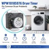 W10185976 WPW10185976 Dryer Timer Compatible with Whirlpool Kenmore Dryers