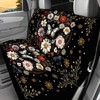 Binienty Daisy Flower Butterfly Rear Bench Back Seat Cover for