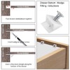 Back Wall Screws, Drawer Wedges, Pack of 120 Cabinet Attachment,