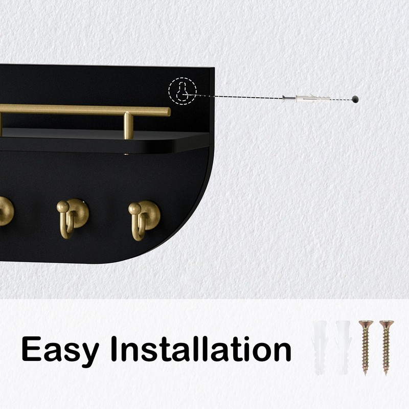 Karisky Key Holder for Wall, Decorative Key and Mail Organizer