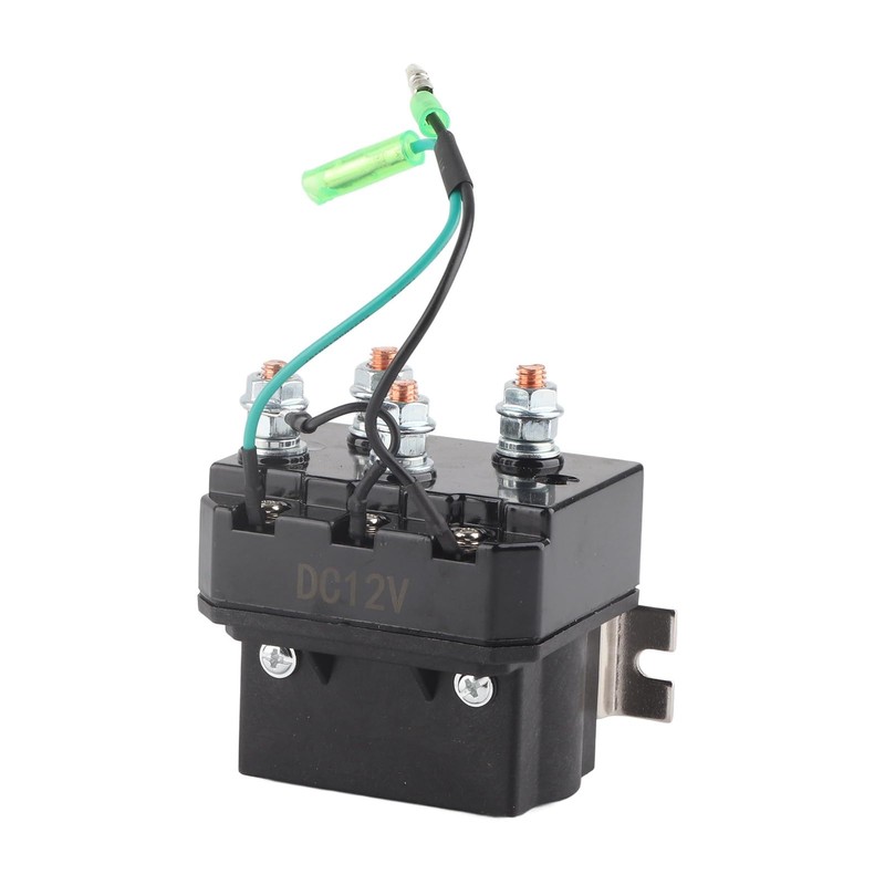 Haosie Winch Solenoid Relay Contactor, 12V 250A Solenoid Relay for