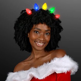 FlashingBlinkyLights Light Up Christmas Bulbs Headband