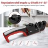 Affilacoltelli Professionale 4 in 1, Affila Coltelli da Cucina per