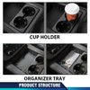 PIT66 Center Console Tray Cup Holder Bezel Compatible with 2007-2013