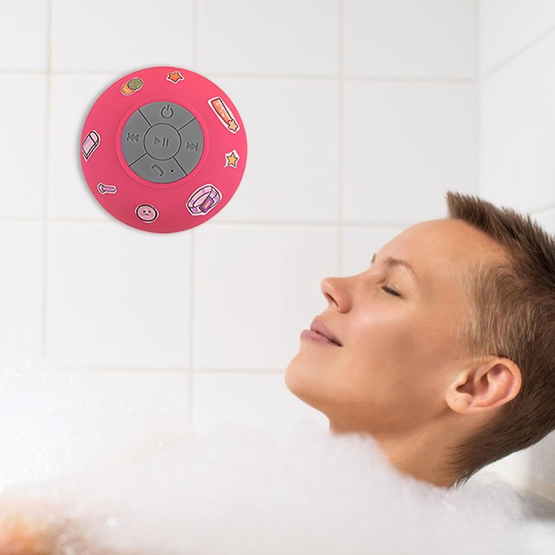 Wireless Speaker | Bathroom Speaker,Water-Resistant Wireless Suction Cup Outdoor Shower