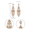 EVER FAITH Crystal Earrings for Wedding, Sparkling Marquise Shaped Rhinestone