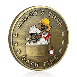 New Parent Decision Coin Funny Pregnancy Gifts for First Time Moms Dads Cute New Parents Gift for Couples Women Men Moms Turn Dads Turn Coin Gag Gift for Baby Shower, Diaper Change Pattern