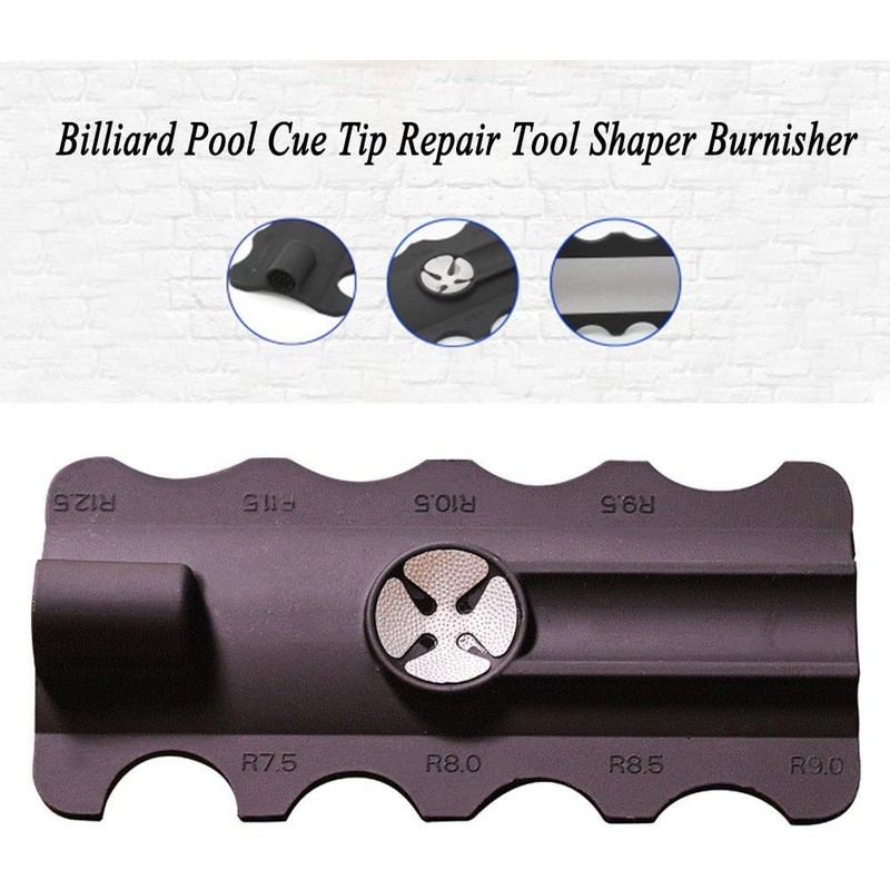POFET 5 in 1 Billiard Cue Repair Tool Accessories Trimmer/Polisher/Shaper/Tapper