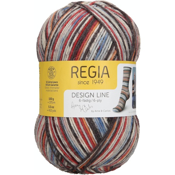 Regia 9801629 08078 Hand Knitting Yarn Wool, Iceland, 18 x 9 x 9 cm, wool, fallnight, 17 x 9 x 9 cm