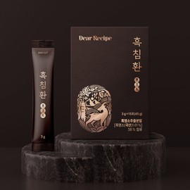Unidream Mall Heukchimhwan Dear Recipe Black Chives 45g (3g x 15 packs) x 6 boxes Fatigue recovery and vitality improvement / 디어레시피 흑침환 45g(3g x 15포) x 6박스 피로회복 활력증진