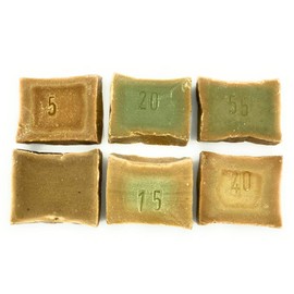 Aleppo Soaps Knowledge Package Trial Pack with 6 x Aleppo Soap 50 g Various Olive Oil Soaps and Laurel Oil Soaps Natural Soap Piece Soap Hair Soap Washpiece Guest Soap