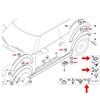JNNJ Body Sheet Metal Nuts Screws Assortment, Mudguard Screw with