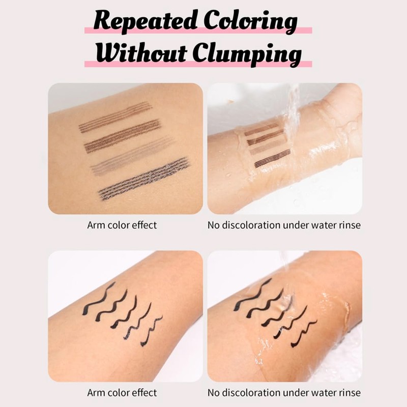 KBRPEY Microblading Eyebrow Pencil, Eyebrow Pencil, 2-in-1 Dual-Ended Eyebrow Pencil