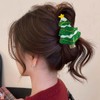 1Pack Christmas Hair Claw Clips Non Slip Large Acrylic Hair