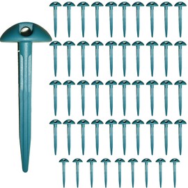 Pack of 50 Plastic Pegs, Mushroom Top Plastic Heavy Duty Tent Pegs, 8.5 cm, Awning Carpet, Tent Pegs for Rain Tarpaulin, Camping Tent, Garden Weed Mat & Awning